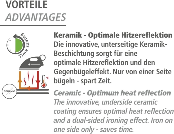 Bügeltischbezug Mod. Keramik M Bügelbrettbezug, 125x40 cm Bild 6