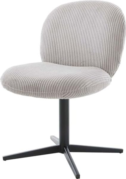 Drehstuhl Nube-Flex Cord Silbergrau Fußkreuz Schwarz 360° drehbar Taschenfederkern