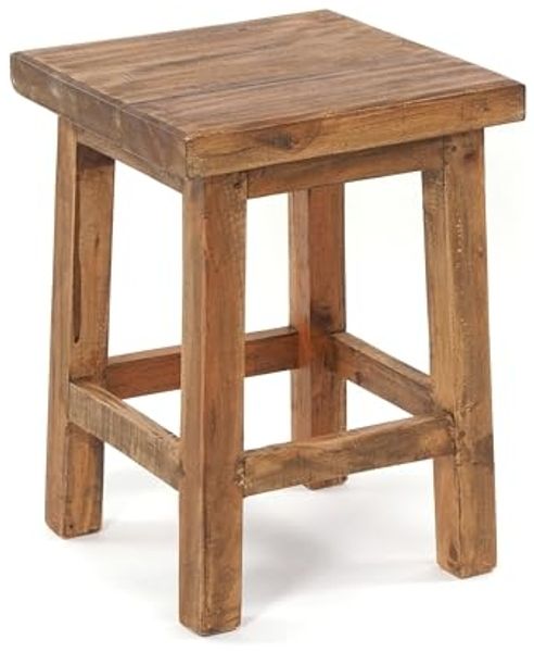 DESIGN DELIGHTS Hocker HOLZ HOCKER "MASSIV 48", Mahagoni, 48x35cm (HxB), Sitzhocker, Holz
