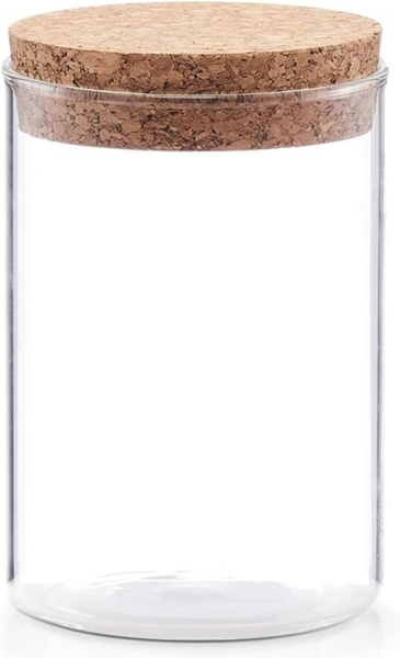 Vorratsglas mit Korkdeckel - Ø 7,5 x 12 cm