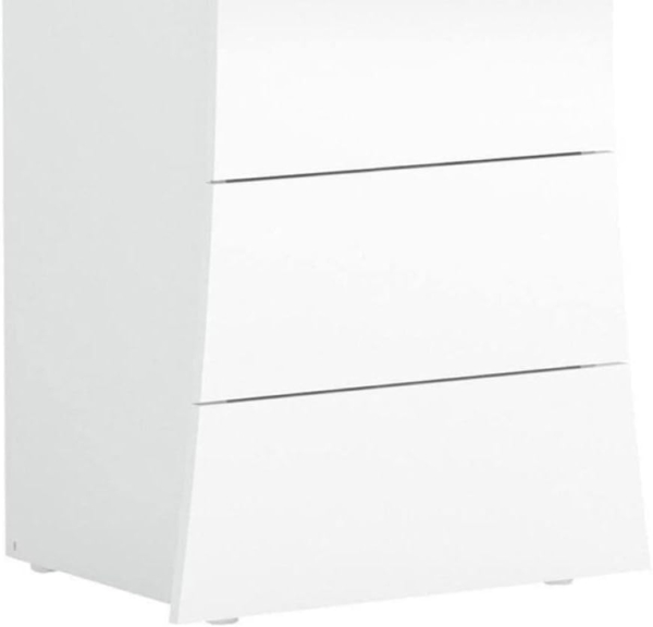 Dmora - Kommode Michele, Kommode mit 6 Schubladen, Schlafzimmerkommode, 100 % Made in Italy, 50 x 40 x 122 cm, glänzendes Weiß, Bild 6