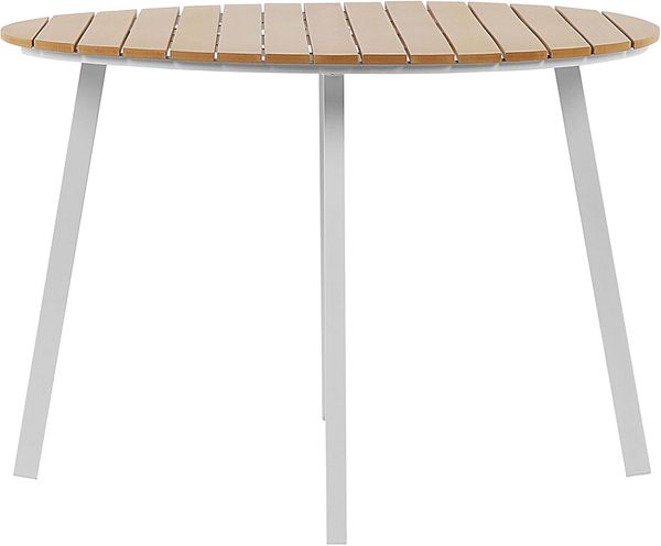 Gartentisch Kunststoff Heller Holzfarbton CAVOLI Bild 4