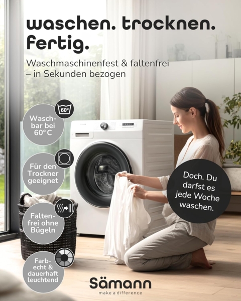 Sämann Spannbettlaken 83x50 cm Jersey grau Bild 4