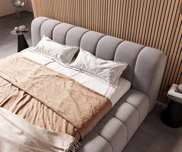 Polsterbettgestell Cutio 180x200 cm Mikrofaser Grau Bild 7