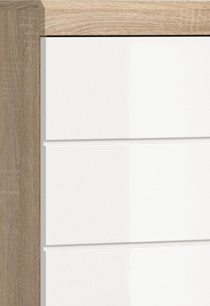 Badezimmerset Lambada II - Sonoma Eiche / Weiß Hochglanz Bild 7