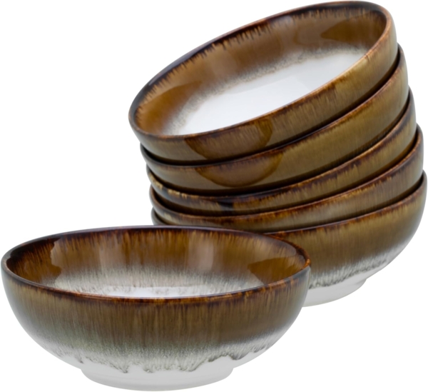 CreaTable Cascade 21695 Smoothie Bowl Set, 6-teilig Braun