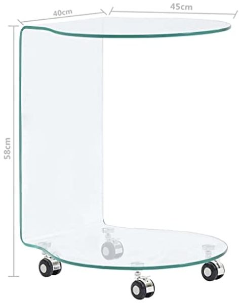 vidaXL Couchtisch 45x40x58 cm Hartglas 284725 Bild 3