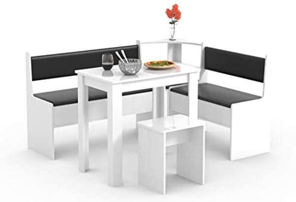 VCM Essgruppe Esal 918793 Weiß H. 80 x B. 153 x T. 123 cm