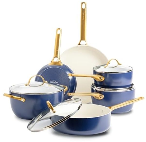 GreenPan Padova Reserve 6-tlg. Topf&Pfannenset blau