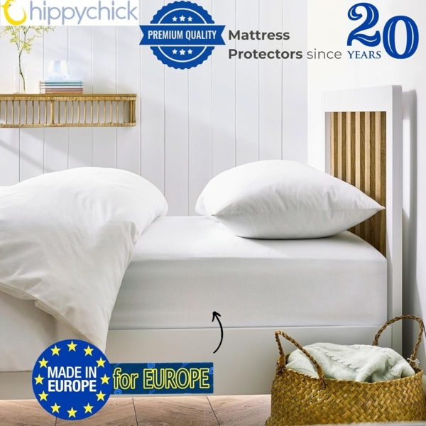 Hippychick Matratzenschutz - Spannbetttuch Babybett 60x120 - Fitted SheetKinderbett 60x120 cm Bild 5