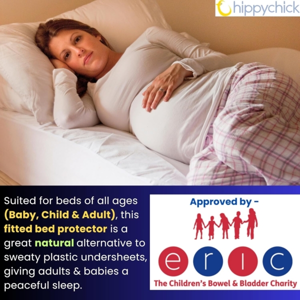 Hippychick Matratzenschutz - Spannbetttuch Babybett 60x120 - Fitted SheetKinderbett 60x120 cm Bild 8
