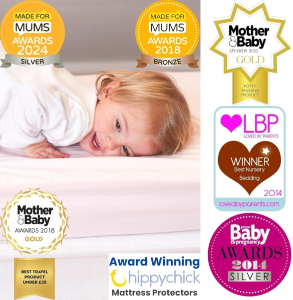 Hippychick Matratzenschutz - Spannbetttuch Babybett 60x120 - Fitted SheetKinderbett 60x120 cm Bild 4