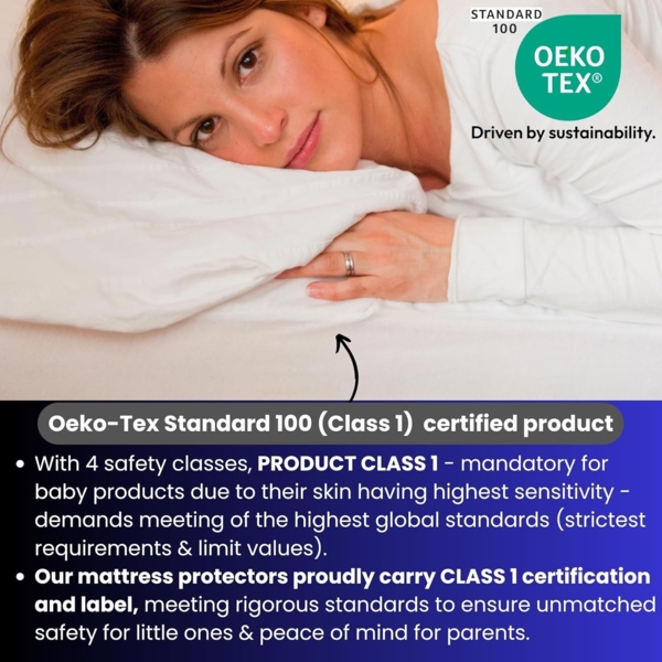 Hippychick Matratzenschutz - Spannbetttuch Babybett 60x120 - Fitted SheetKinderbett 60x120 cm Bild 10