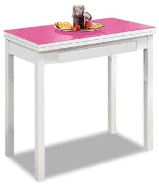 ASTIMESA MLBFUC Küchentisch, Metall, Fuchsia, 80x40 cm