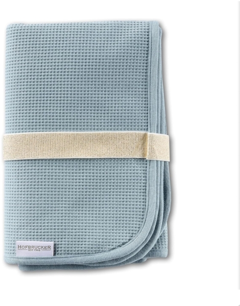 Hofbrucker® Windeltasche mit Wickelunterlage für unterwegs, faltbare Wickelclutch mit Organizer für Windeln & Feuchttücher, Abwischbar, Must Have für die Baby Erstausstattung (taubenblau)