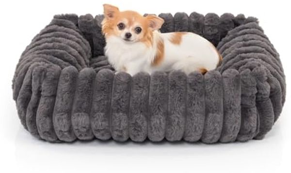Wallace & Jones Tierbett Hundebett Mary, Hundekörbchen, weich, Breitcord Optik, ca. 51 x 46 x 15 cm
