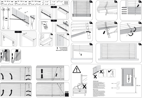 GARDINIA Alu-Jalousie, Sicht, 25 mm, Mocca, 175x100 cm Bild 8