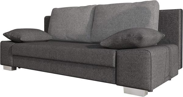 Sofa Laura mit Schlaffunktion und Bettkasten (Farbe: Lux 06 + Lux 05)