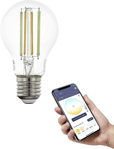 Eglo 12235 Connect-Z LED Leuchtmittel E27 6W Glas klar L:10. 5cm Ø:6cm dimmbar 2200-6500K warmweiß bis tageslichtweiß