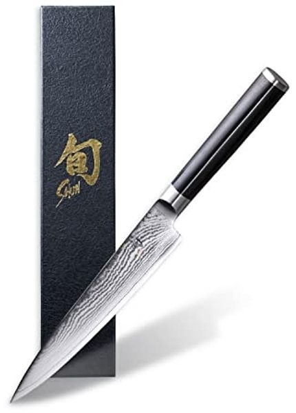 Kai Shun Classic Allzweckmesser, Messer, Gemüsemesser, Damastmesser, Linkshand, 15 cm, DM-0701L