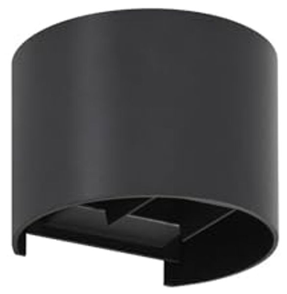 Lindby Außen-Wandleuchte Nivar, LED, Metall, Schwarz warmweiß IP54, 1 x 5,4 W LED, warmweiß