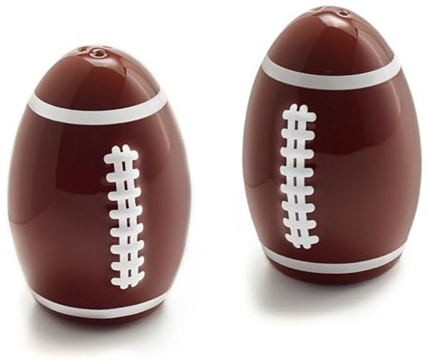 40YARDS Salz- / Pfefferstreuer American Football Salz- und Pfefferstreuer aus Keramik, (2-tlg), mit erhabener, fühlbarer Naht