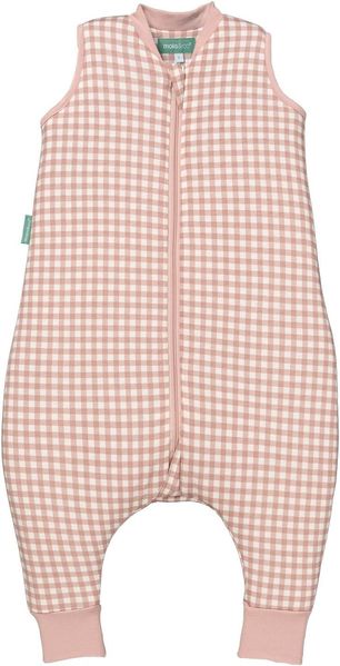 molis&co - Baby Schlafsack mit Füßen 2.5 TOG - Ganzjahres Schlafsack - Babyschlafsack mit Beinen - 100% Baumwolle (Oeko-TEX 100), Winterschlafsack Premium Qualität - Dusty Rose (70 cm)