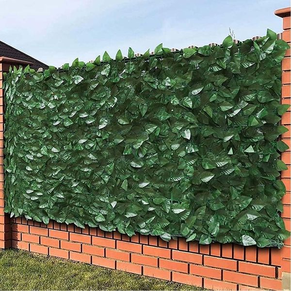 Bakaji Künstliche Hecke Sichtschutz Efeu - 300x100 cm - Kunsthecke in Blätteroptik für Garten, Terrasse, Balkon - Sichtschutz für den Garten - zur Befestigung an Zaun oder Geländer