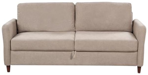 3-Sitzer Sofa Stoff taupe mit Stauraum MARE