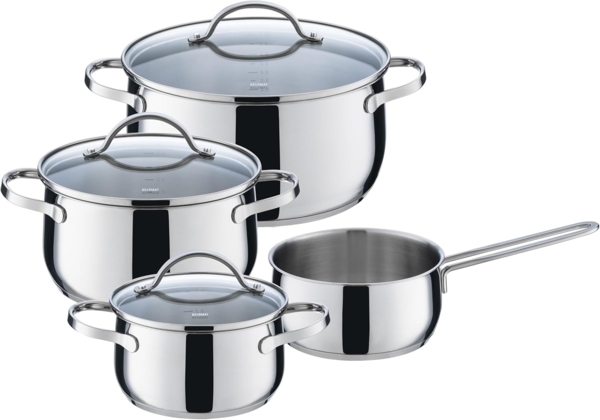 KELOMAT 1927-320 BELLANO Geschirrset 7-tlg. aus Edelstahl / Topf-Set