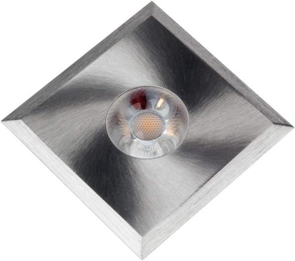 Heitronic 23376 LED Einbaustrahler Austin quadratisch starr Aluminium