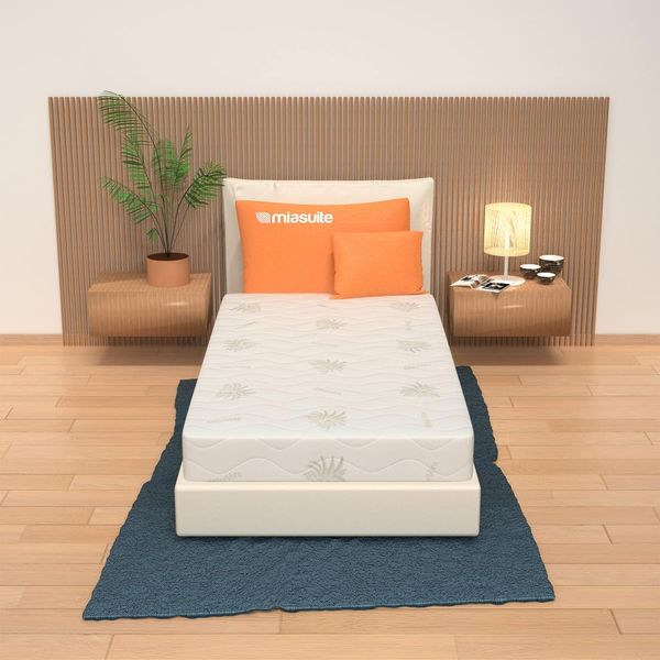 miasuite i sogni italiani Matratze 80x190 Höhe 17 cm, Memory - Medizinprodukt, Abziehbar, Aloe Vera| Baldo