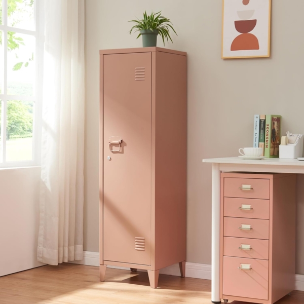 Einzelspind Kurikka 137 x 38 x 38 cm Hellbraun [en. casa]