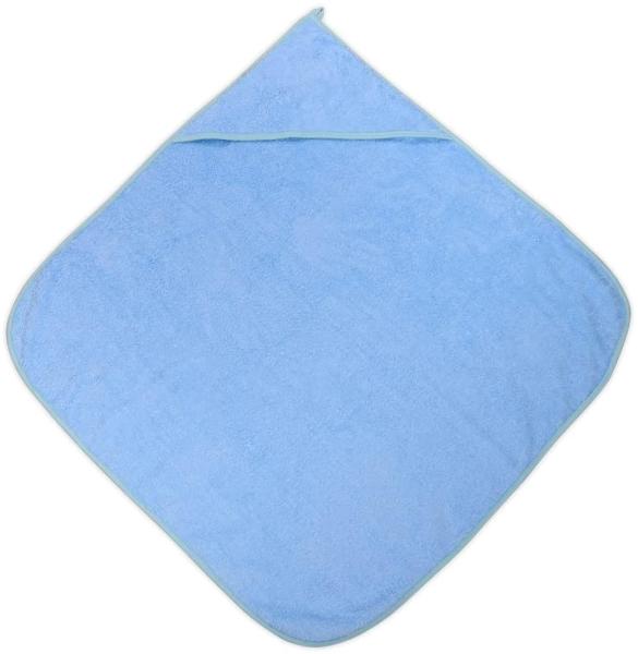 Lorelli Baby-Badehandtuch 80 x 80 cm, Kapuzenhandtuch, Badetuch, ab Geburt blau