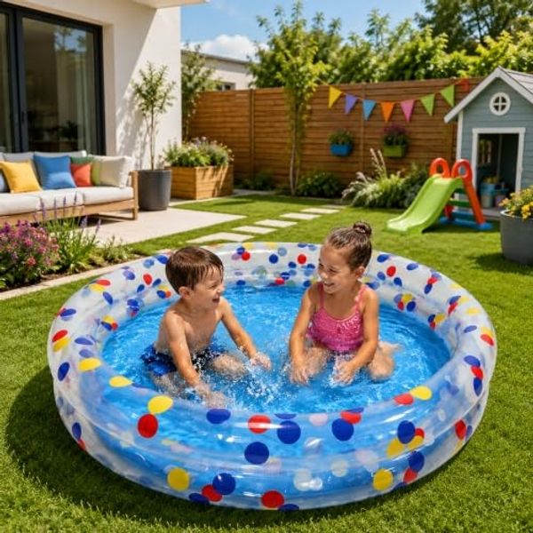 Planschbecken Kinderpool Ø 150x20 cm mit 2 Luftkammern