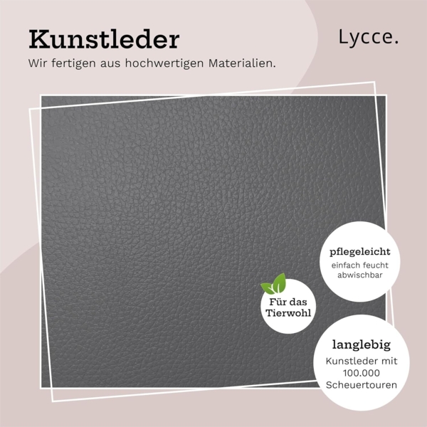 Lycce Bankauflage Lycce Bankauflage Kunstleder Klemmkissen 1 Leiste, weiche Polsterung, (1 St), Kunstleder (100.000 Scheuertouren), extra hohe Polsterung Bild 5
