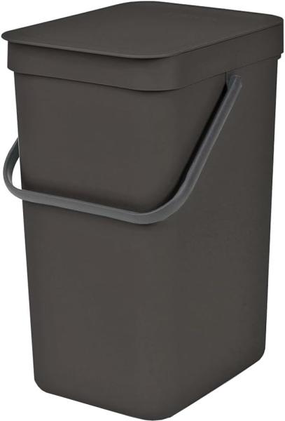 Brabantia 'Sort & Go' Abfallbehälter, Kunststoff, Grey, 12 Liter