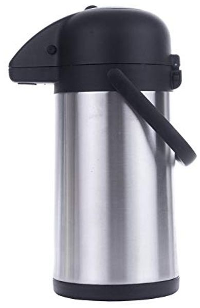 Edelstahl Pumpkanne Airport Thermoskanne 2,2 Liter