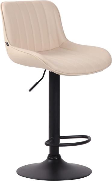 Barhocker Lentini Kunstleder schwarz creme