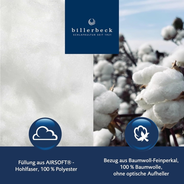 Billerbeck Decke Basic Faser ALCANDO UNO | Ganzjahresdecke 155x220 cm Bild 2