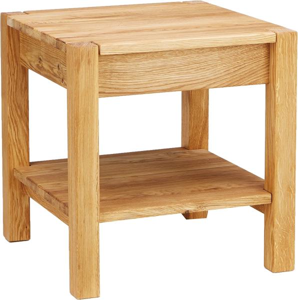 Beistelltisch 30313, Eiche massiv, ca. 43x45 cm