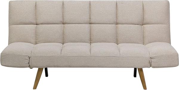 Schlafsofa 3-Sitzer Polsterbezug beige INGARO