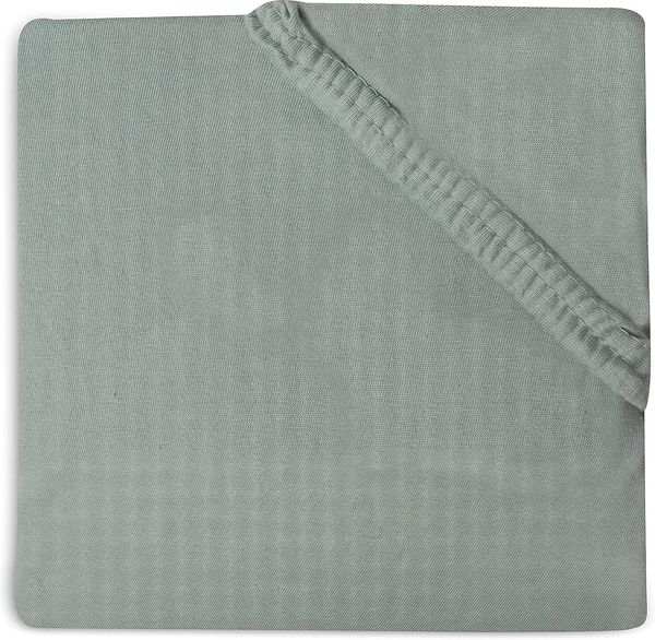 Jollein Spannbettlaken Jersey 70x140 / 75x150 cm Soft Grey Grün