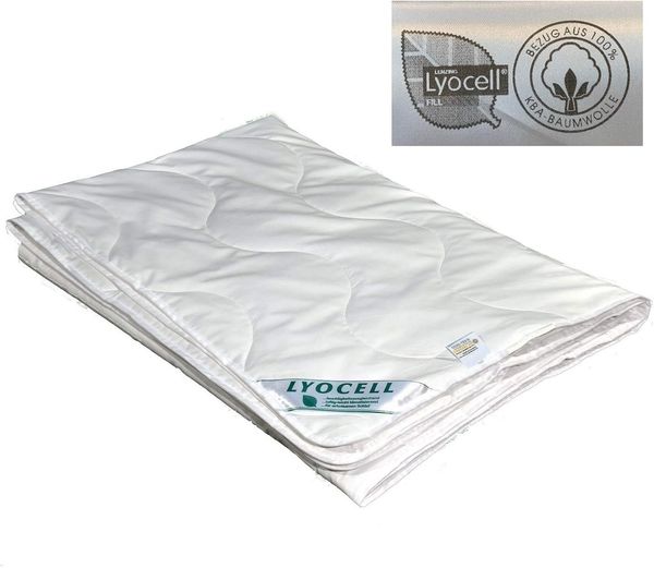 Sommerdecke super leicht Lyocell Tencel kbA kontr bio Anbau 100%Natur 240x220 cm 675 g FG