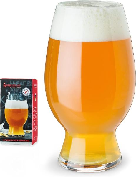 Spiegelau & Nachtmann Kraftbier-Glas für American Wheat Beer Witbier, Kristallglas, 750 ml, Craft Beer Glasses, 4992553