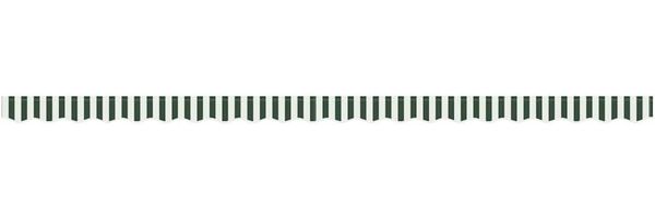 vidaXL Markisenschürzen-Ersatz Grün und Weiß 480 x 20 cm Polyester 42000811 Bild 9