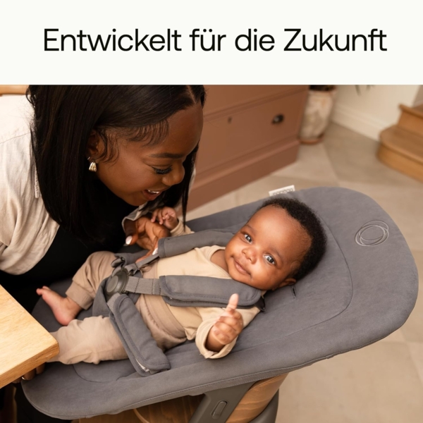 Bugaboo Giraffe Newborn Newbornaufsatz Set Tornado Grey Grau dunkel Bild 8