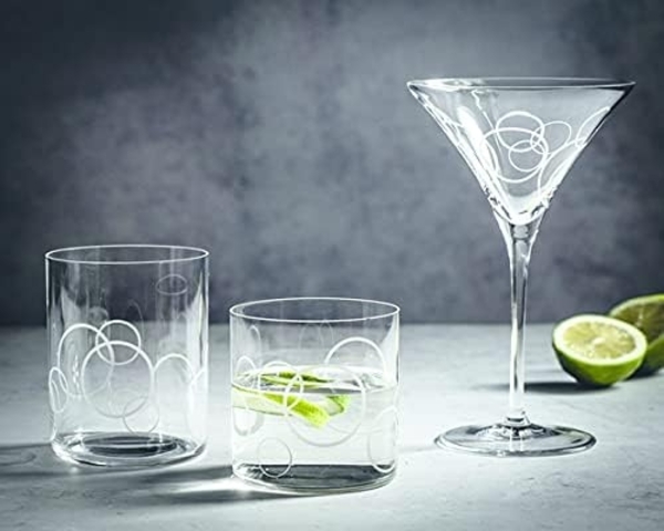 Spiegelau Softdrinkbecher Set Signature Drinks Circles 2-tlg, Kristallglas, 330 ml, 4035264