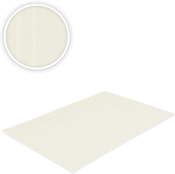 Badvorleger 1 Stück 50 x 80 cm Naturweiss Bild 2