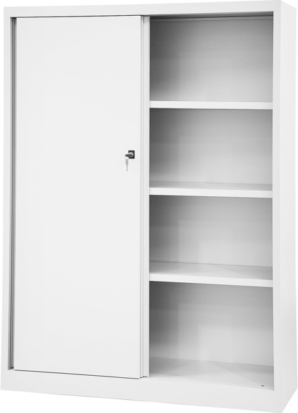 Bisley ECO Schiebetürenschrank ECO 696 verkehrsweiß - 67,240 kg Bild 1